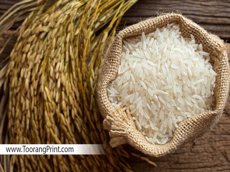  طراحی کیسه برنج و گونی برنج