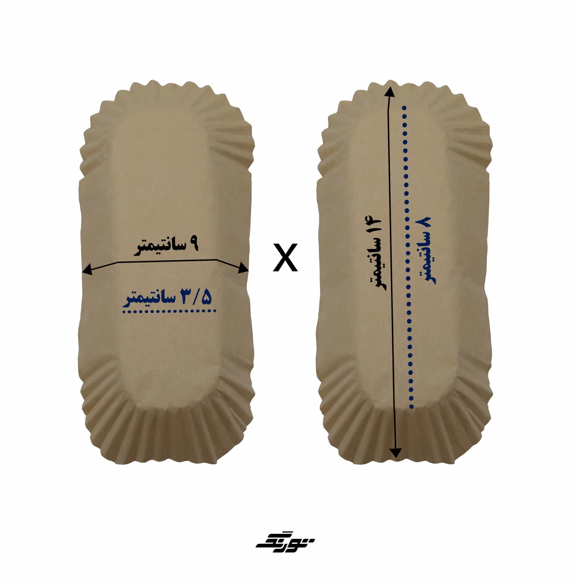 کپسول کیک دانش آموزی 14×9 بسته 250 عددی