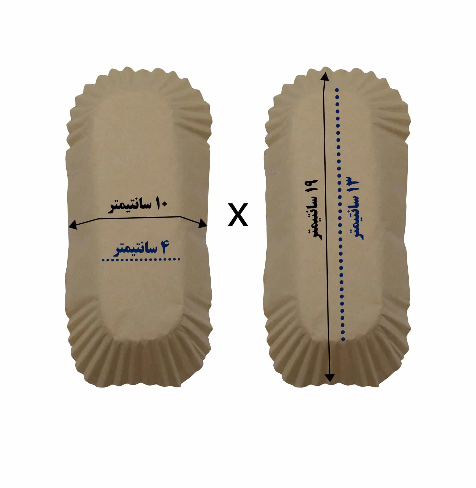 کپسول کیک دانش آموزی 19×10 بسته 200 عددی
