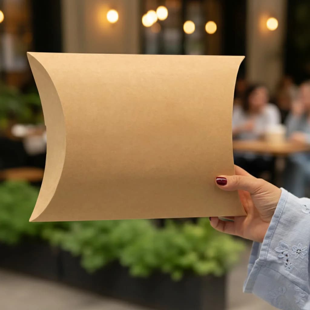 جعبه بالشتی کرافت ضخیم بزرگ بسته 10 عددی