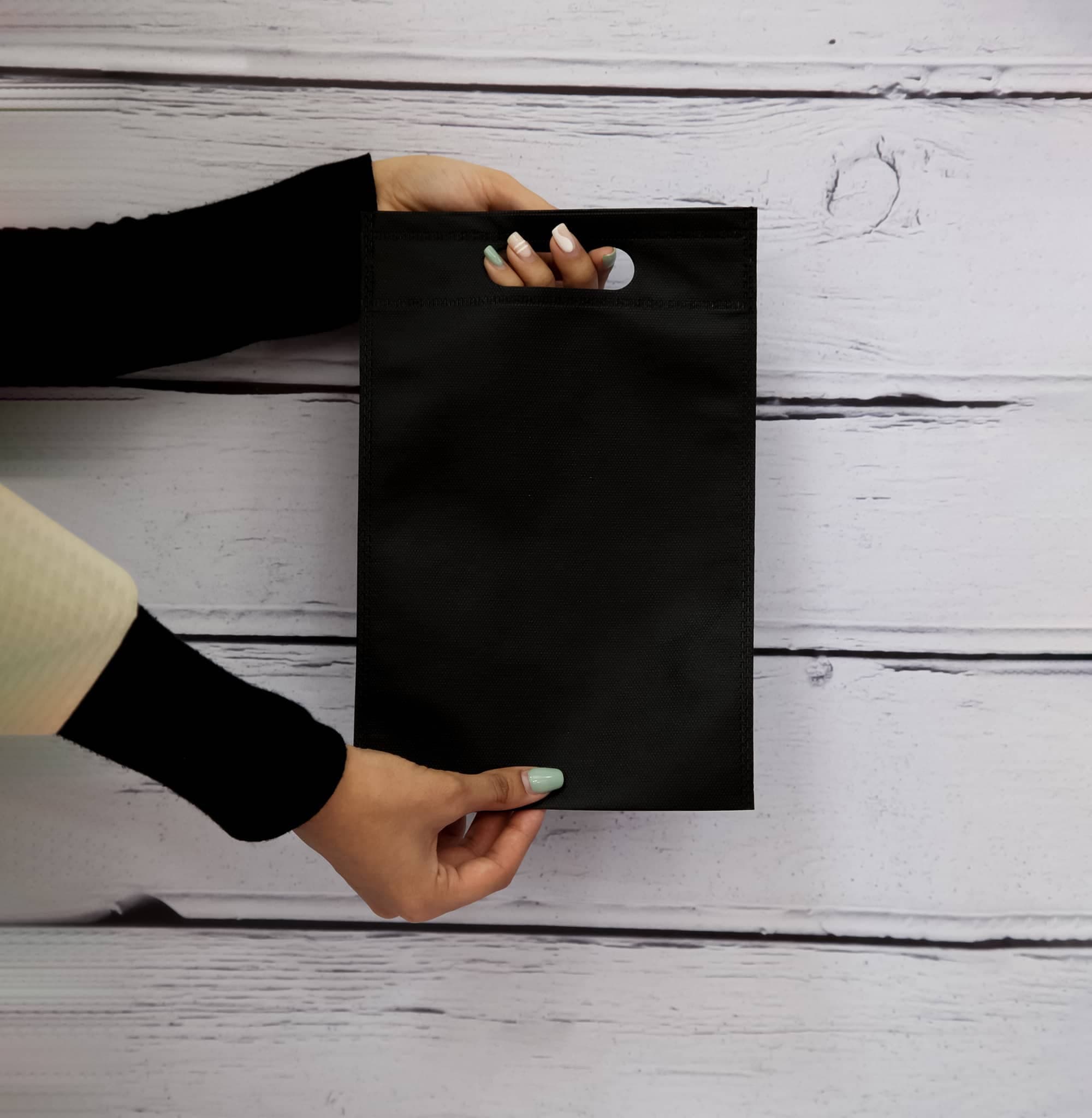 ساک اسپان دوخت حرارتی فلت عمودی 30×20 مشکی