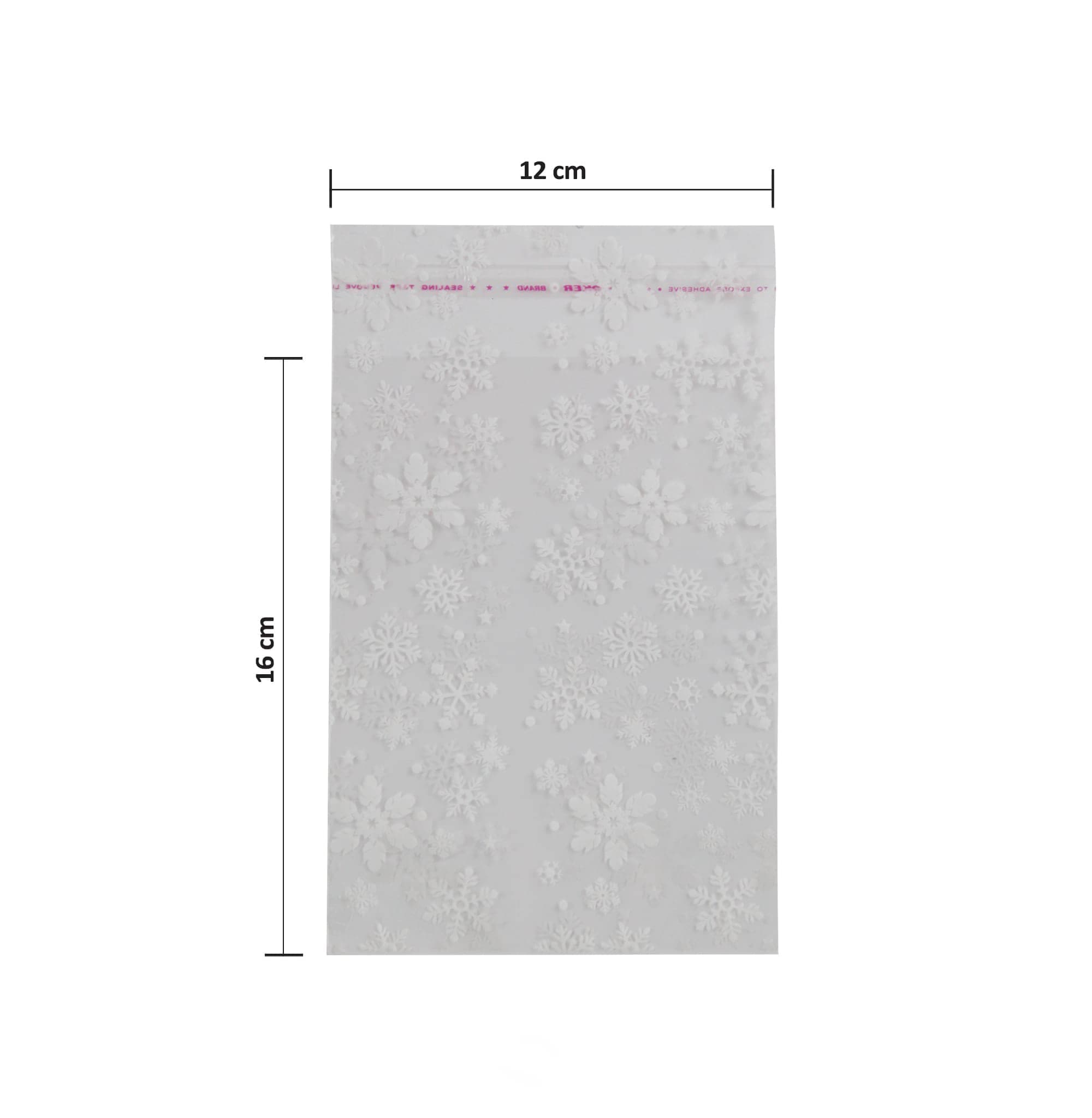 سلفون چسب دار طرح برف سایز 12×16 سانتی متر