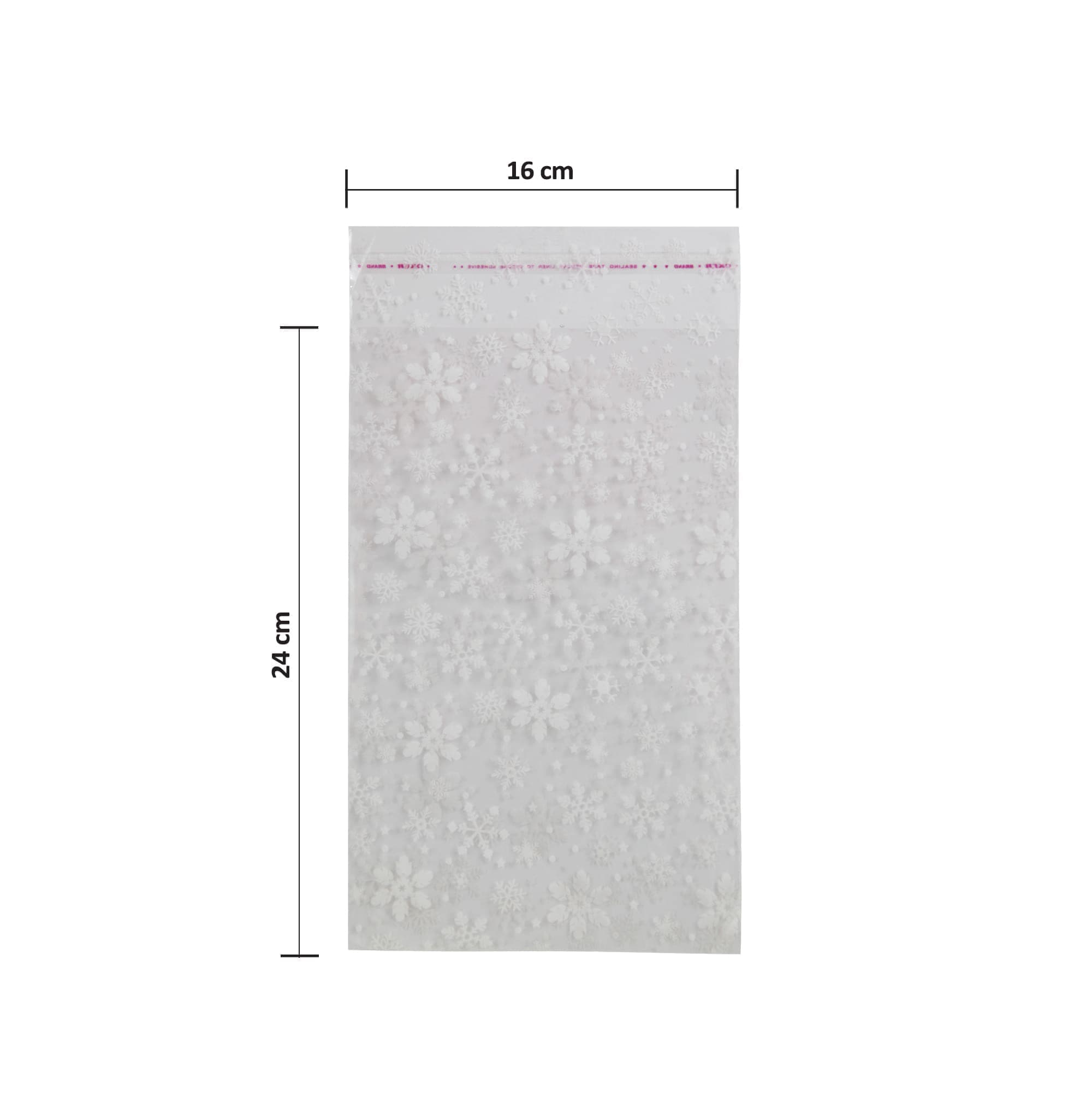 سلفون چسب دار طرح برف سایز 24×16 سانتی متر