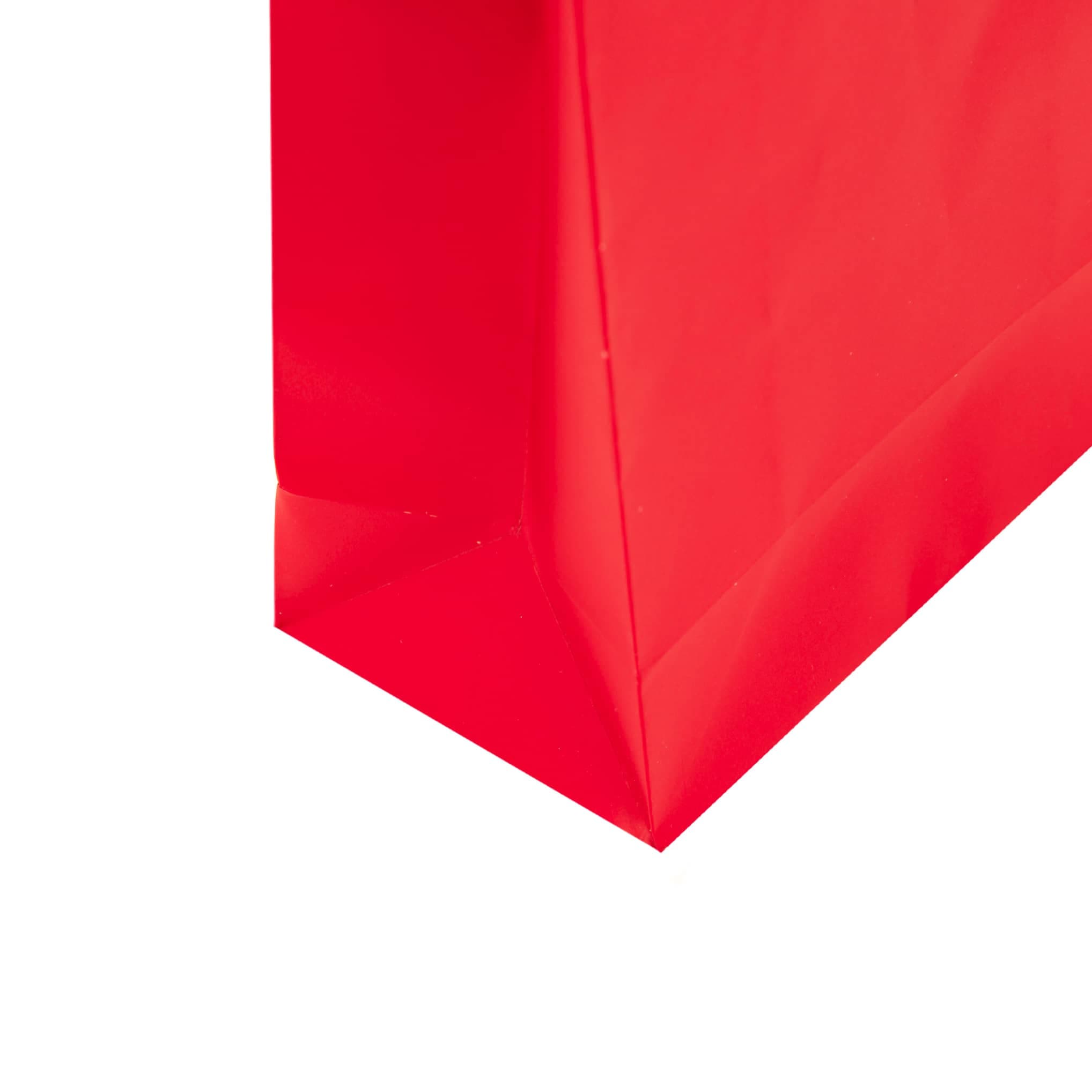 ساک دستی کاغذی گلاسه 22×15 قرمز
