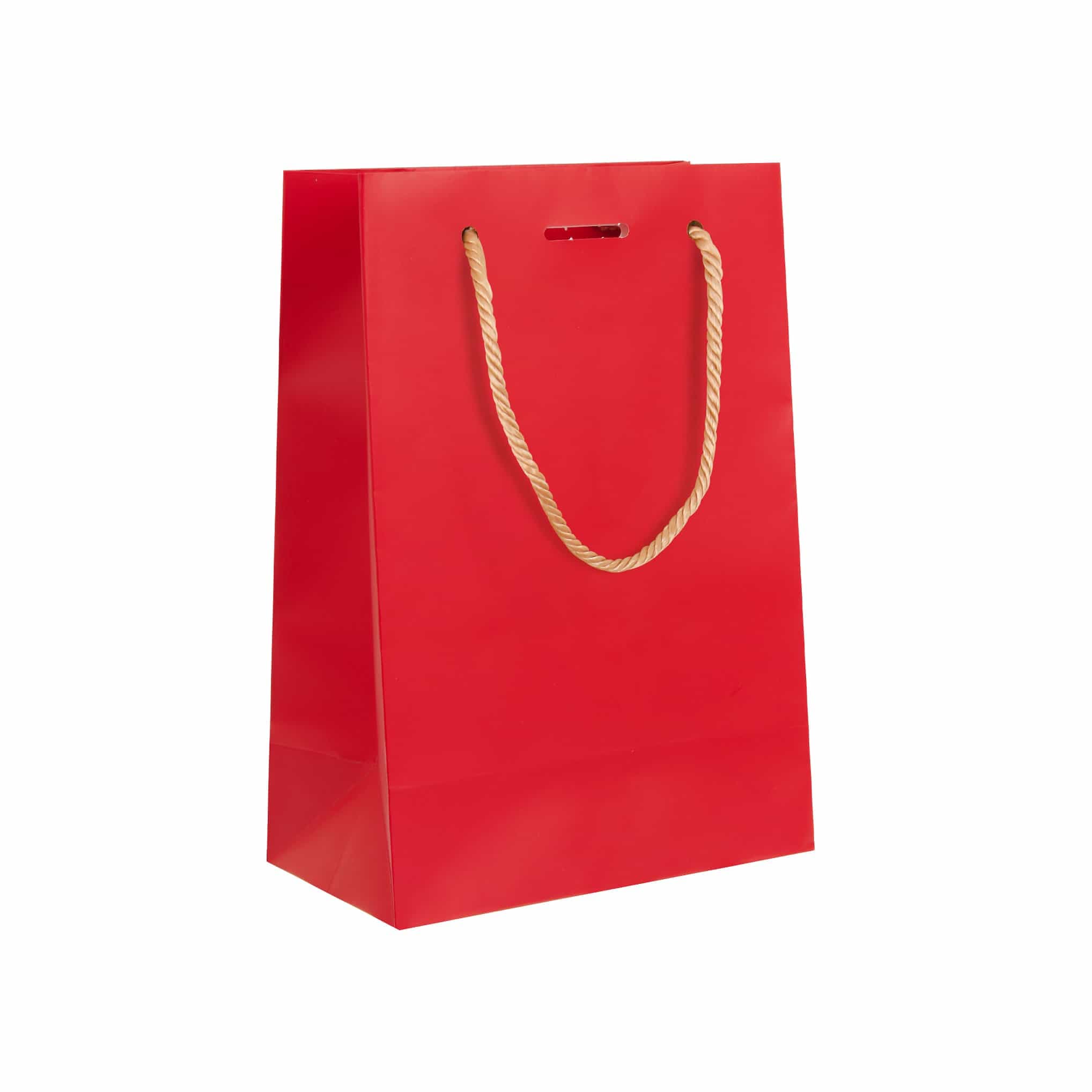ساک دستی کاغذی گلاسه 22×15 قرمز
