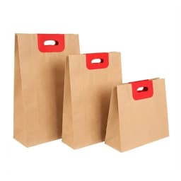 ساک کاغذی اپلیکه دسته پانچی