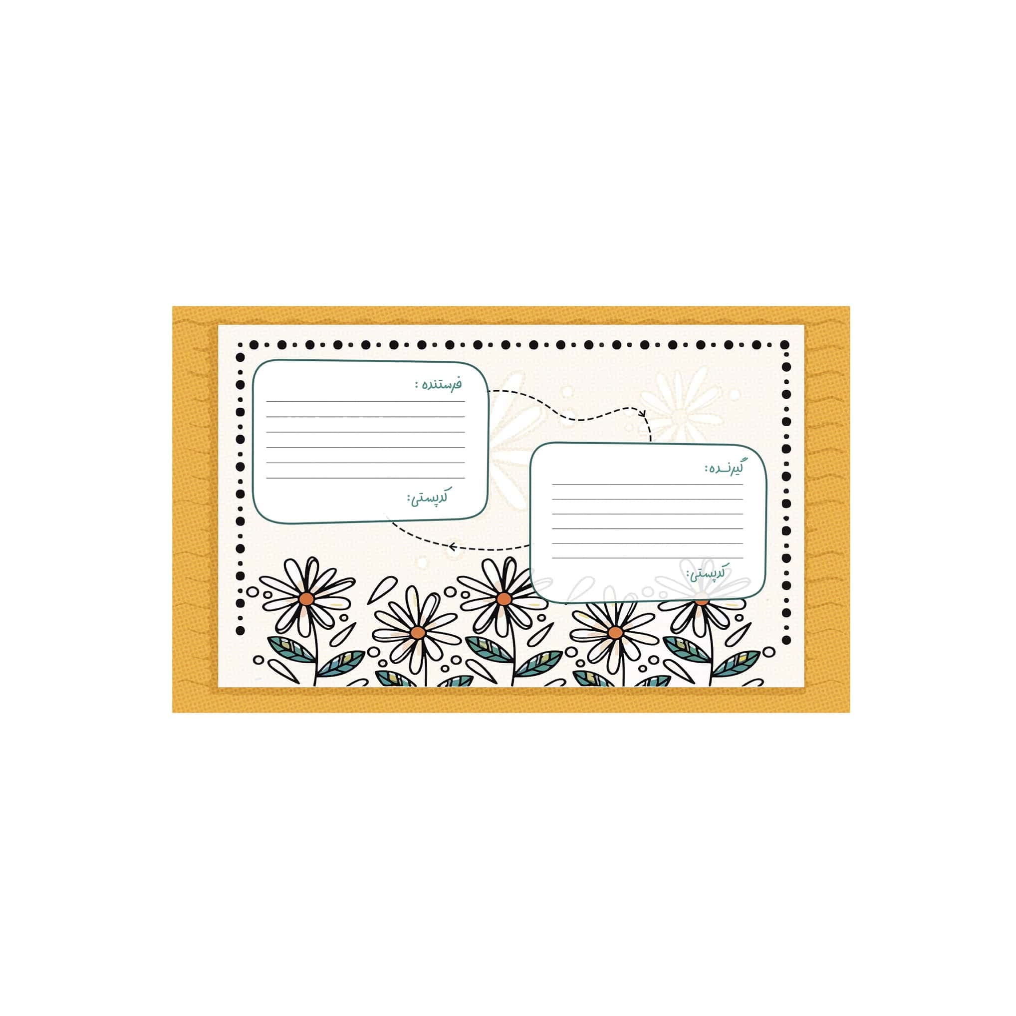لیبل پستی پشت چسب دار 8/8×14/8 بسته 10 عددی کد 01