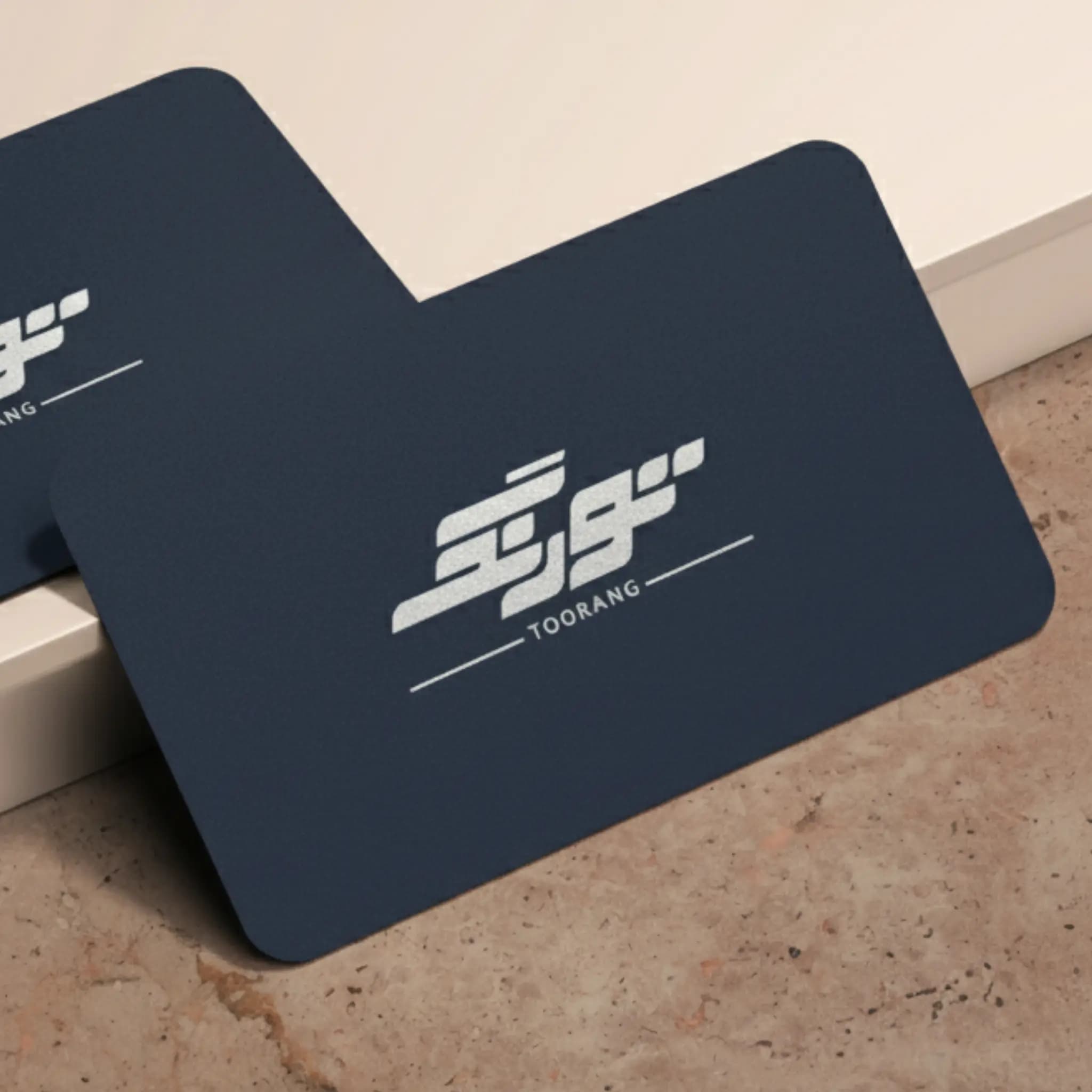کارت ویزیت گلاسه سلفون مات 6×9 دورو دورگرد بسته 500 عددی 