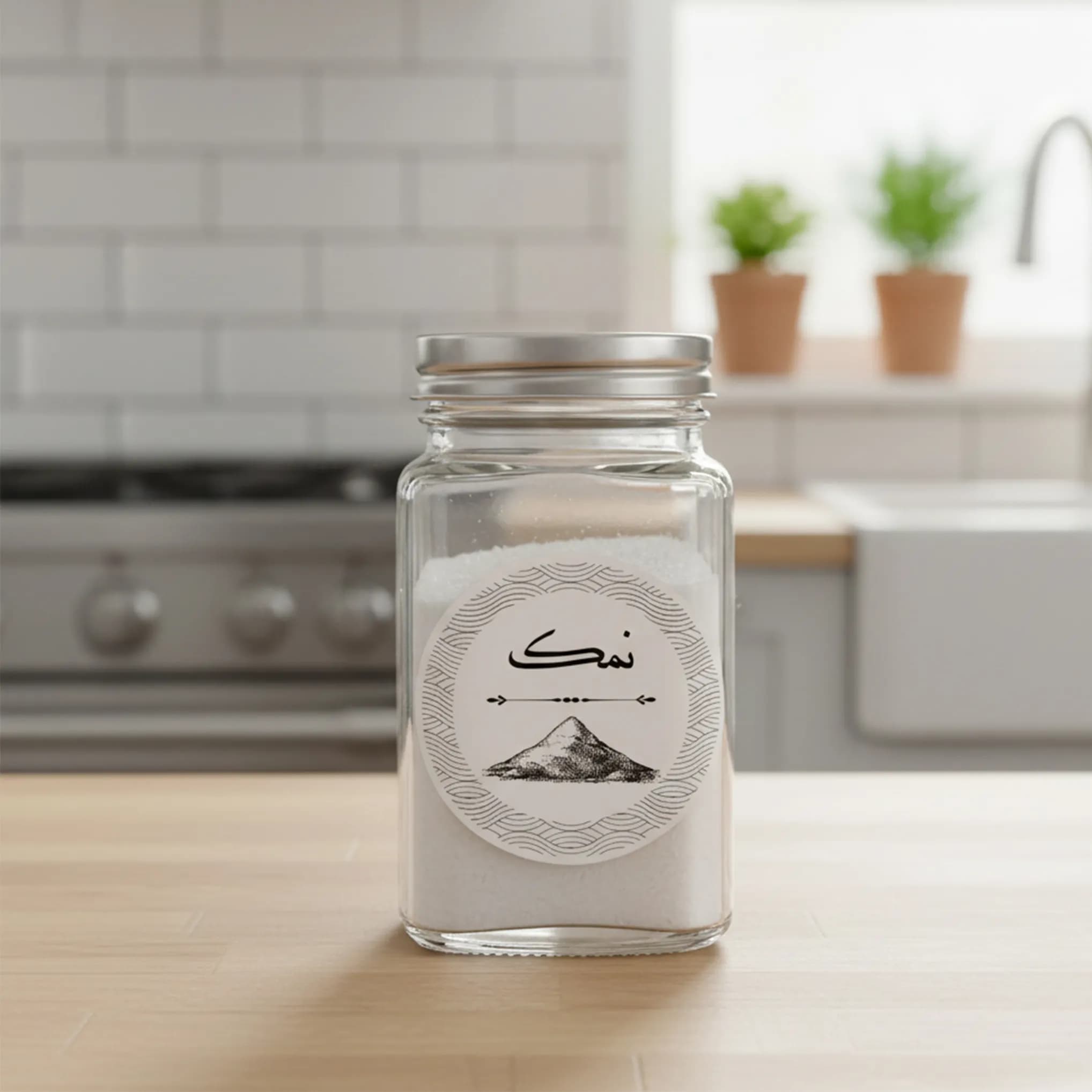 لیبل ادویه نمک