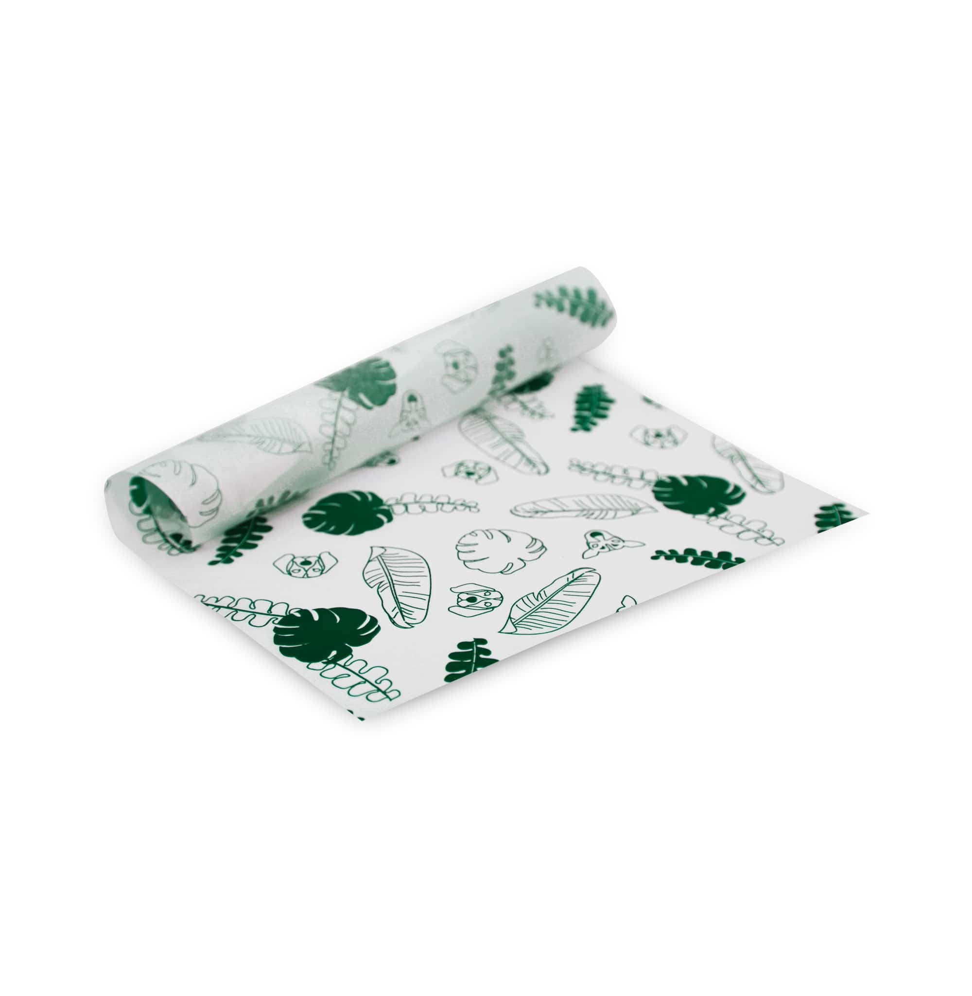کاغذ پوستی 70×50 طرح برگ سبز