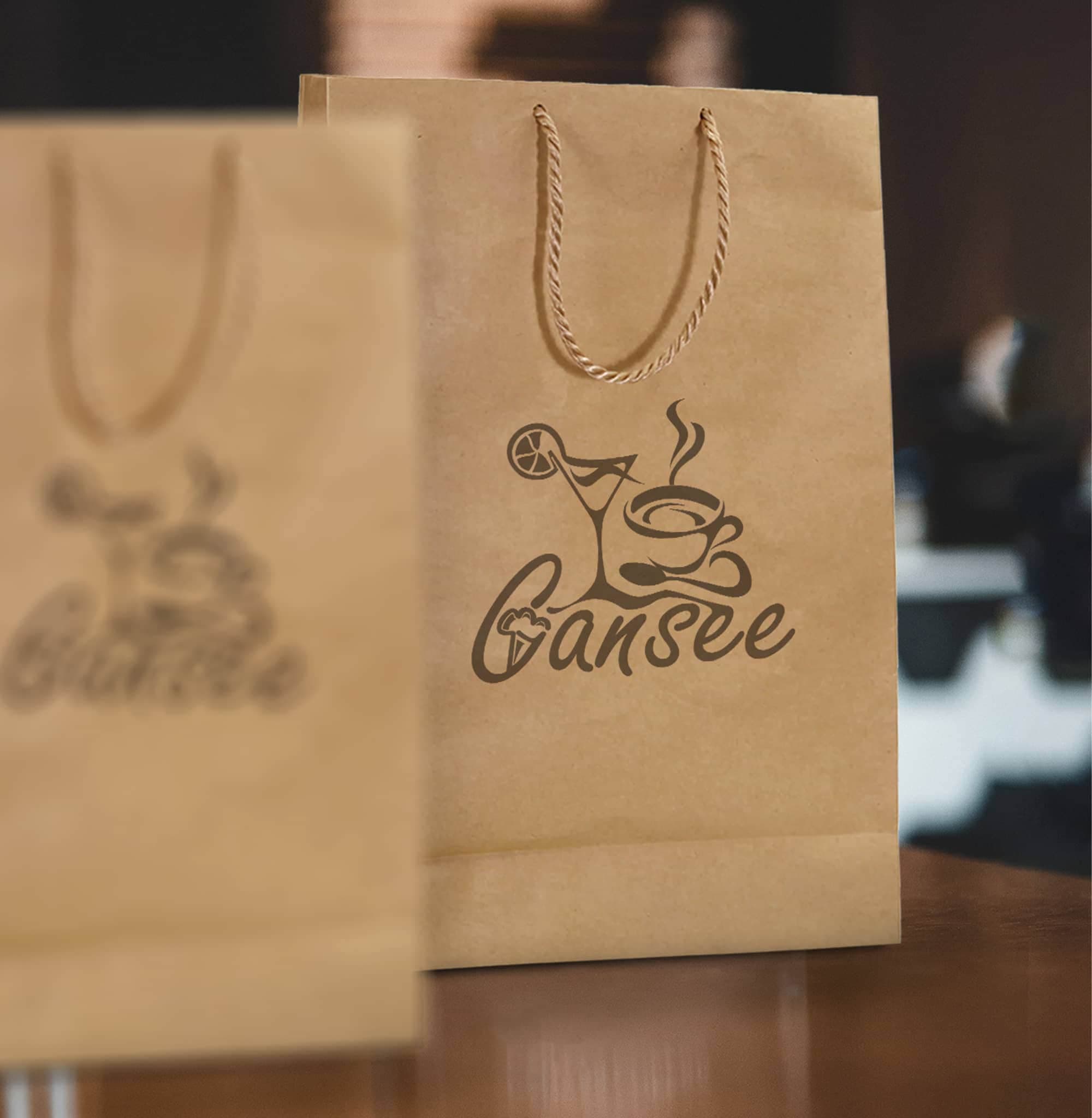 ساک دستی کاغذی کرافت 36×27 با بند دور پیچ