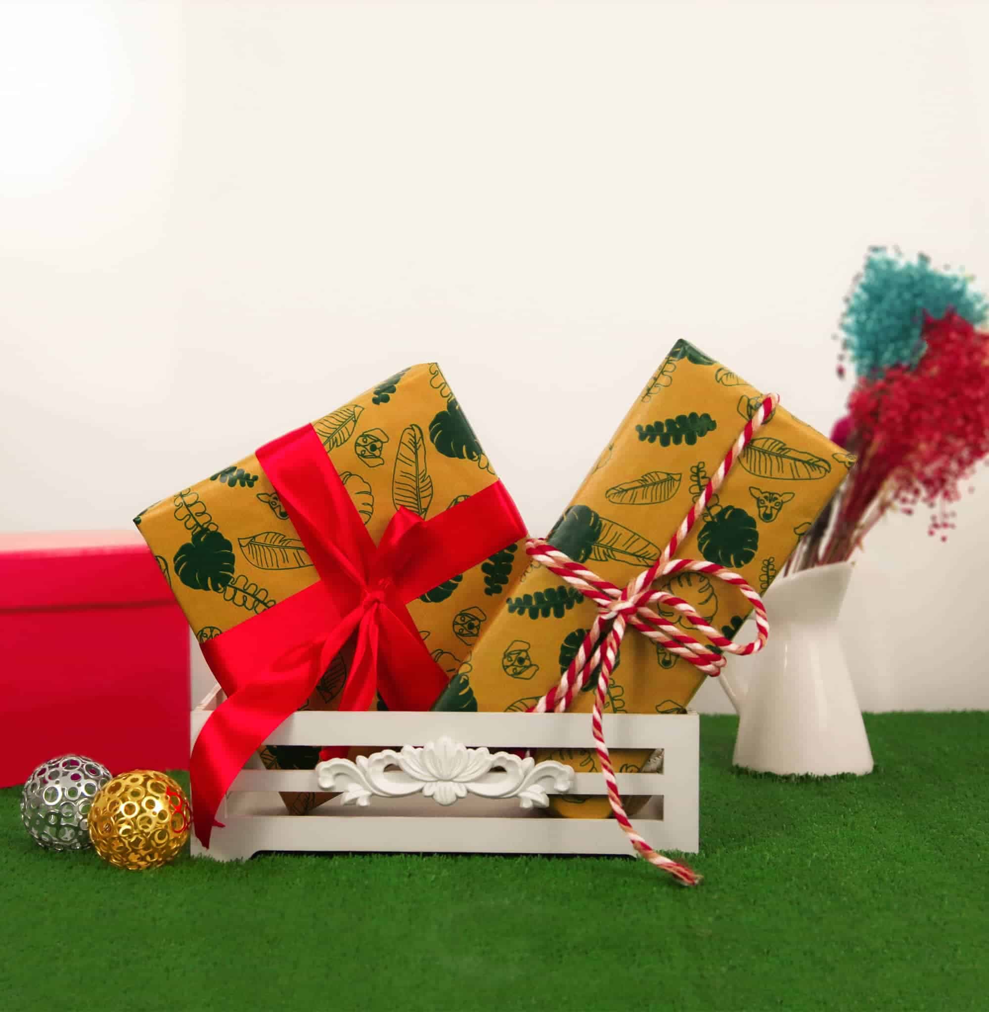 کاغذ کرافت 70×50 طرح برگ