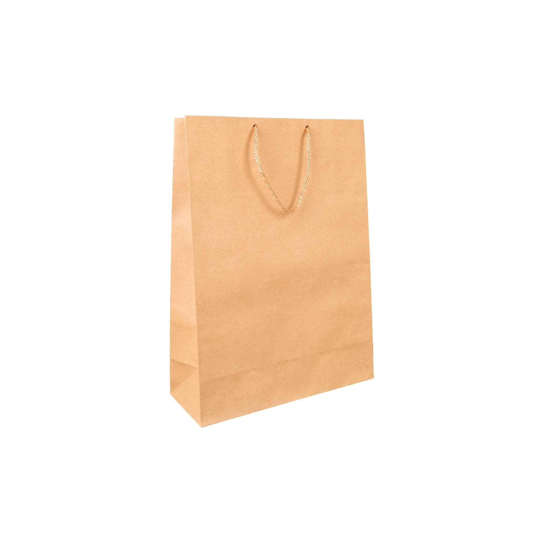 ساک دستی کاغذی کرافت ضخیم 36×27 با بند دور پیچ