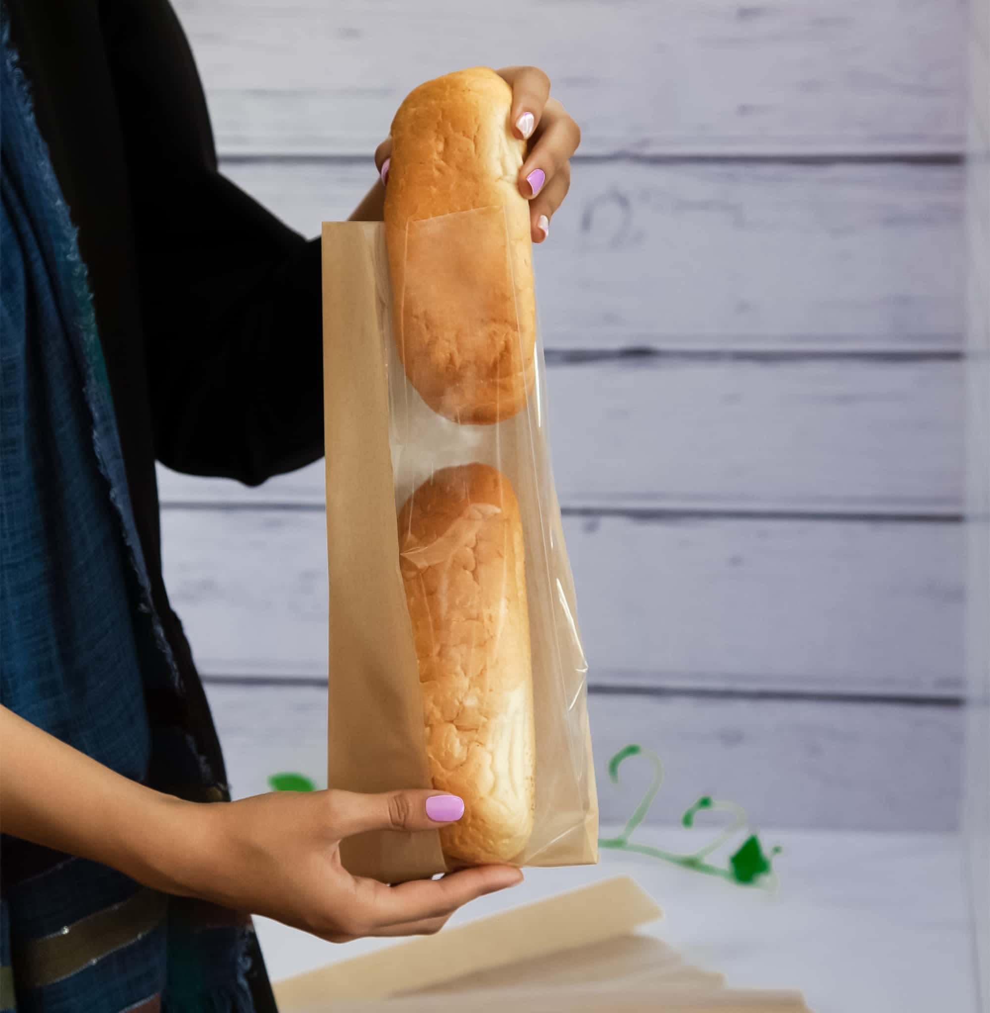 پاکت کرافت پنجره دار 10×35