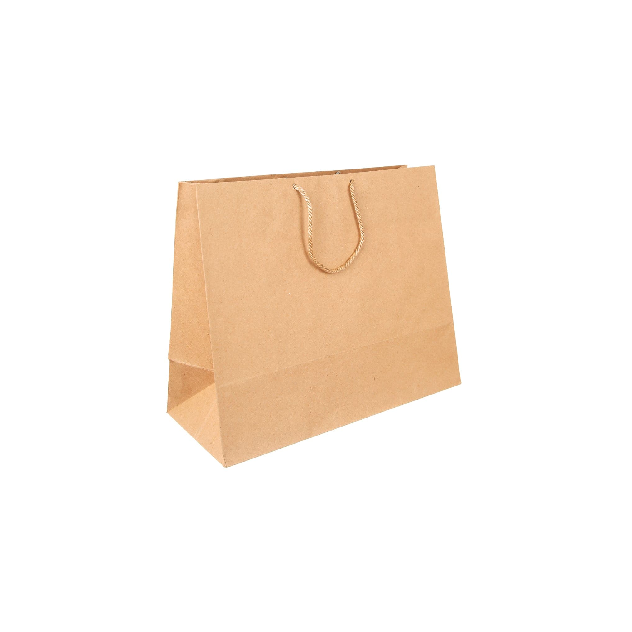 ساک دستی کاغذی کرافت ضخیم 33×27 با بند دور پیچ