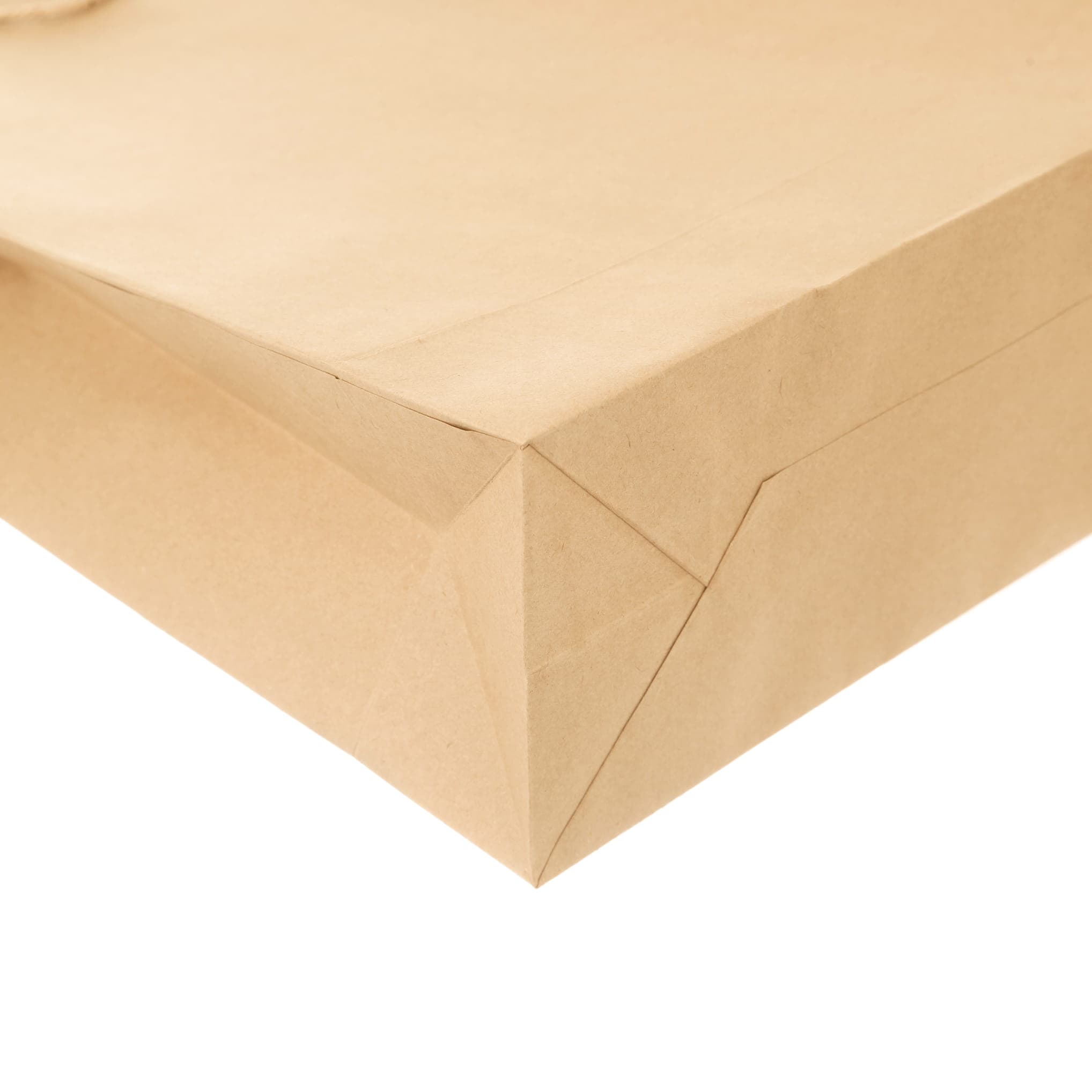 ساک دستی کاغذی کرافت ضخیم 45×30 با بند دور پیچ