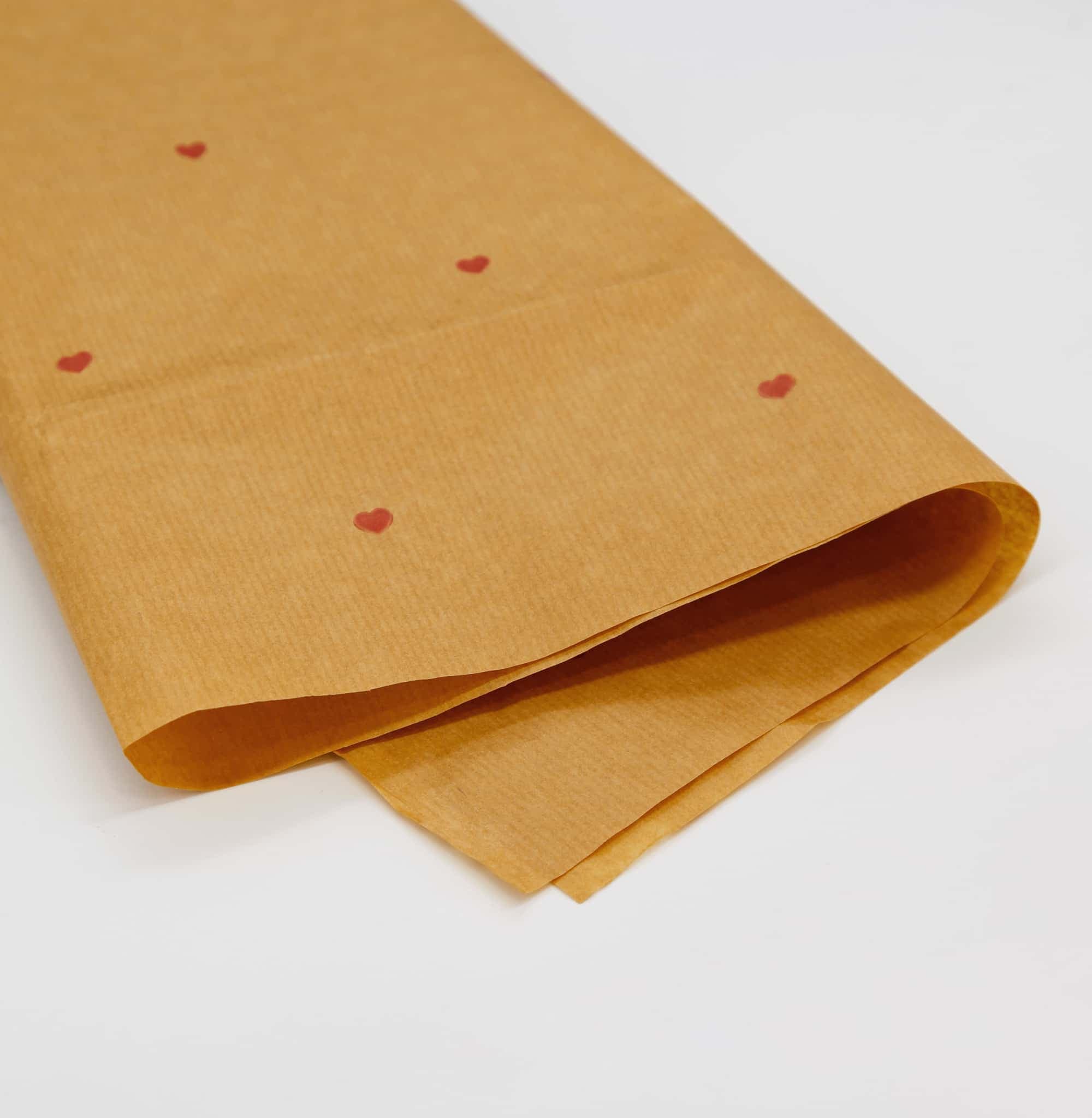 کاغذ کرافت 70×50 طرح قلب