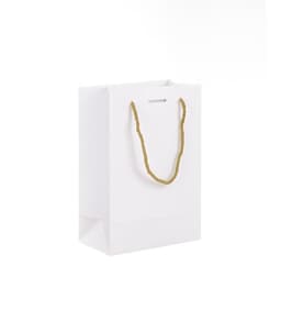 ساک دستی کاغذی گلاسه 22×15 سفید