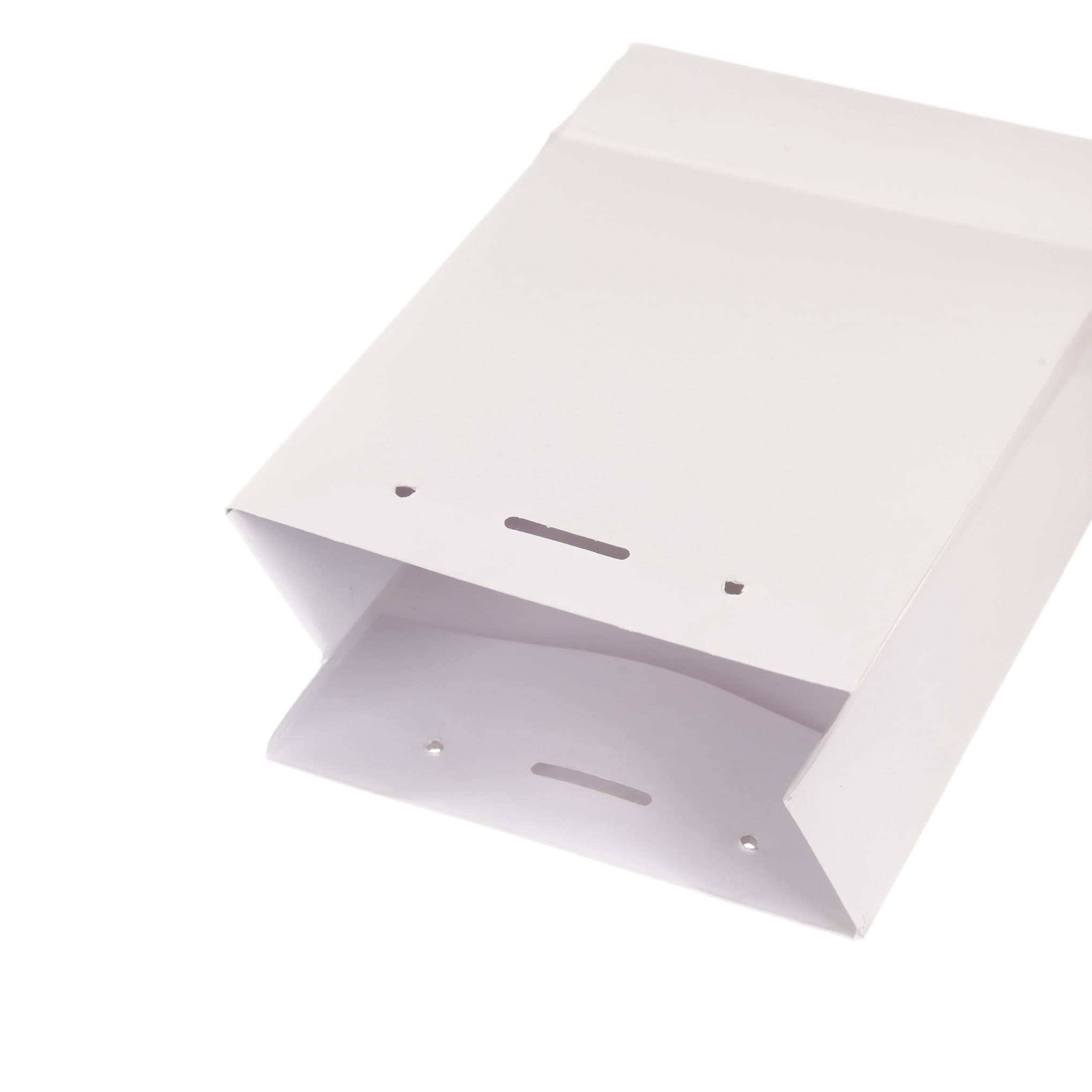 ساک دستی کاغذی گلاسه 22×15 سفید