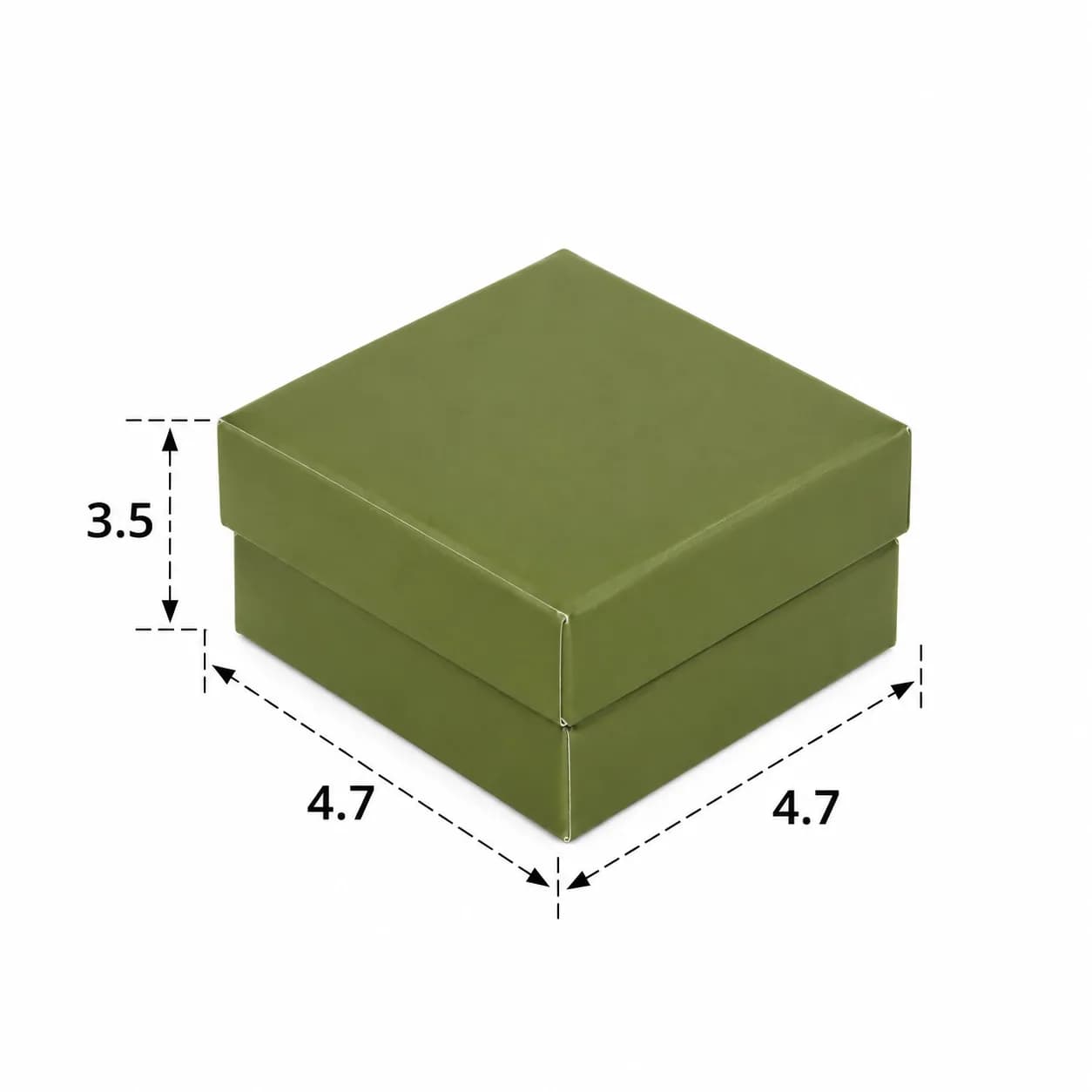 هارد باکس ساده گلاسه 4.7×4.7 سبز