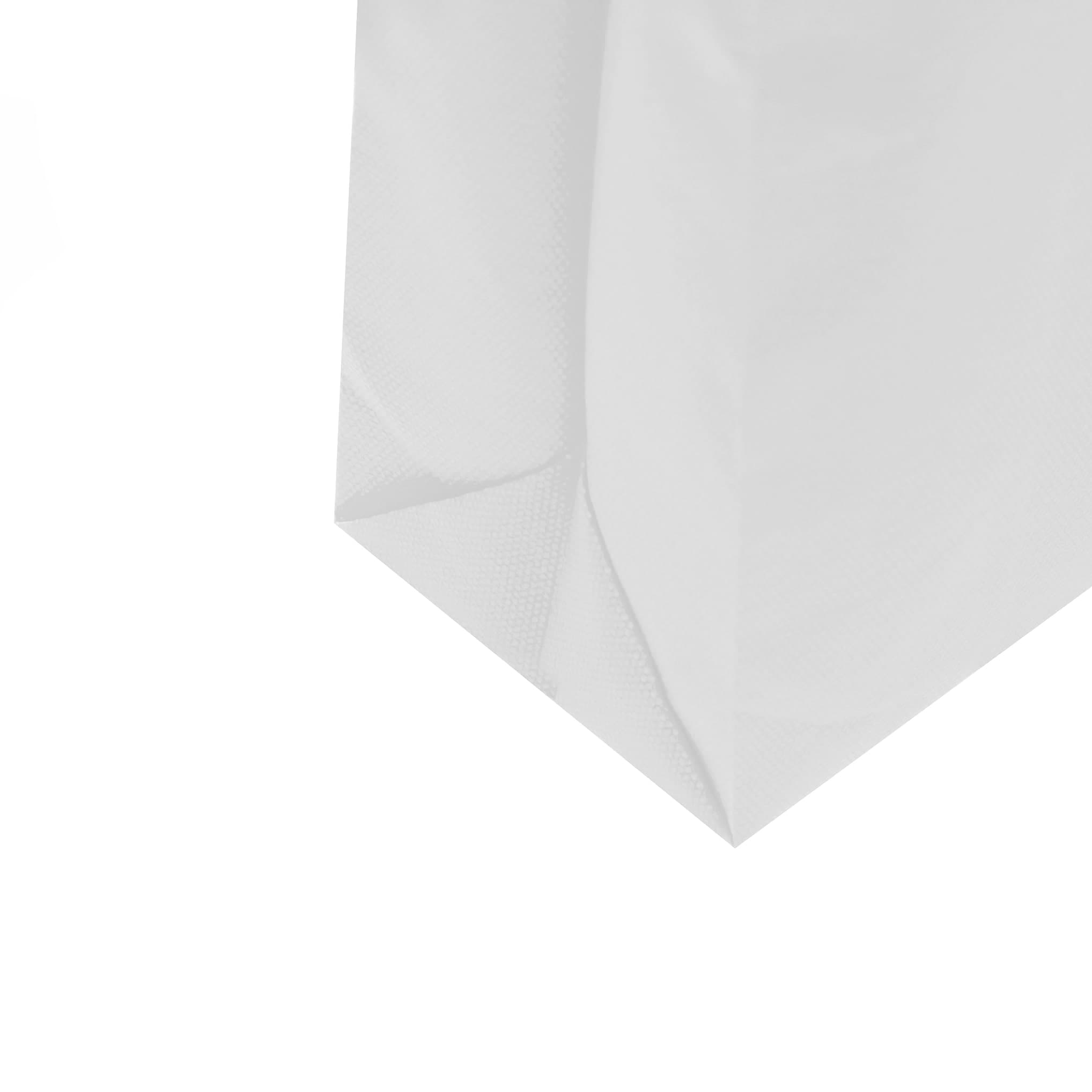 ساک اسپان دوخت حرارتی فول گاست عمودی 35×45 سفید