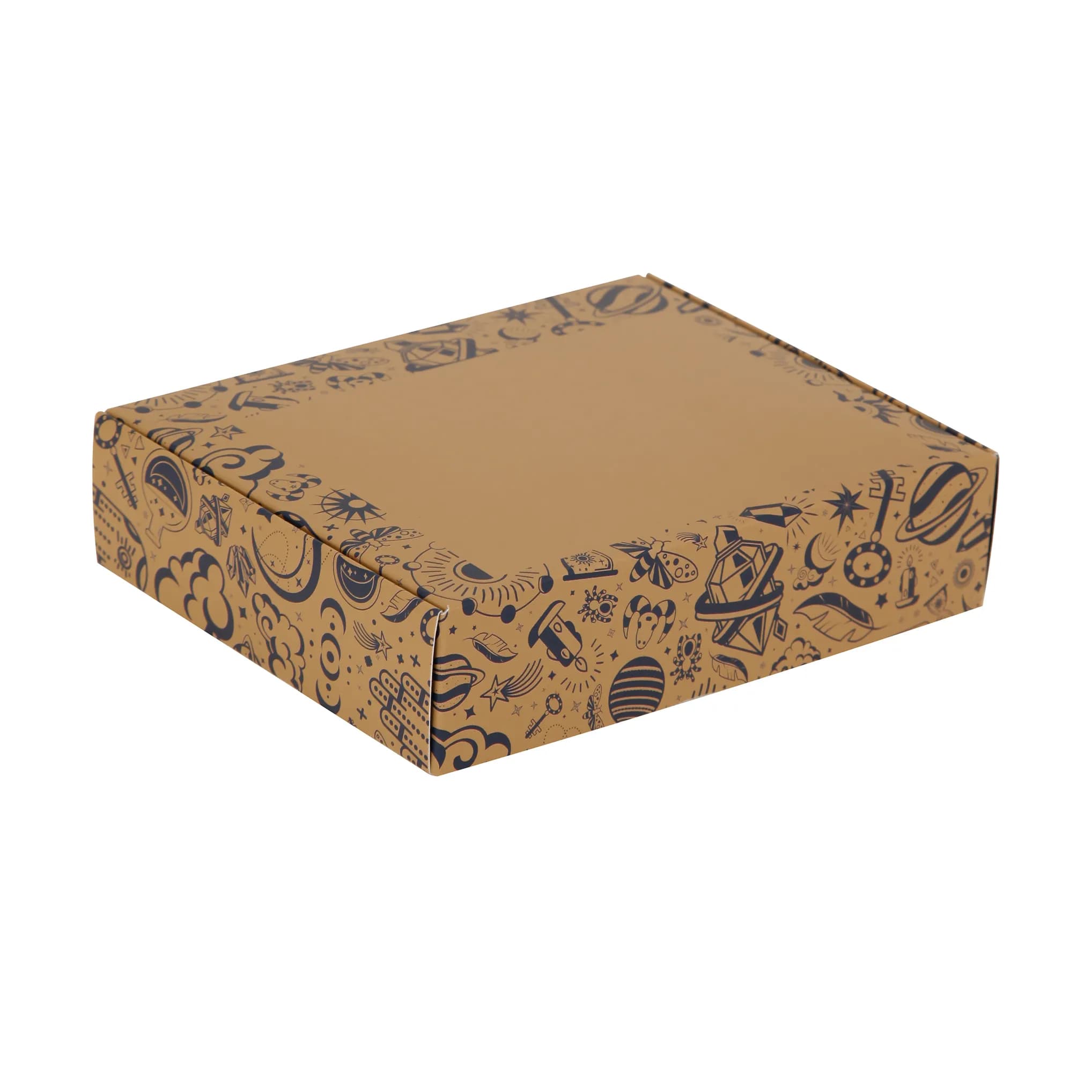 جعبه کیبوردی گلاسه طرح هور سایز 16×13×4 بسته 10 عددی