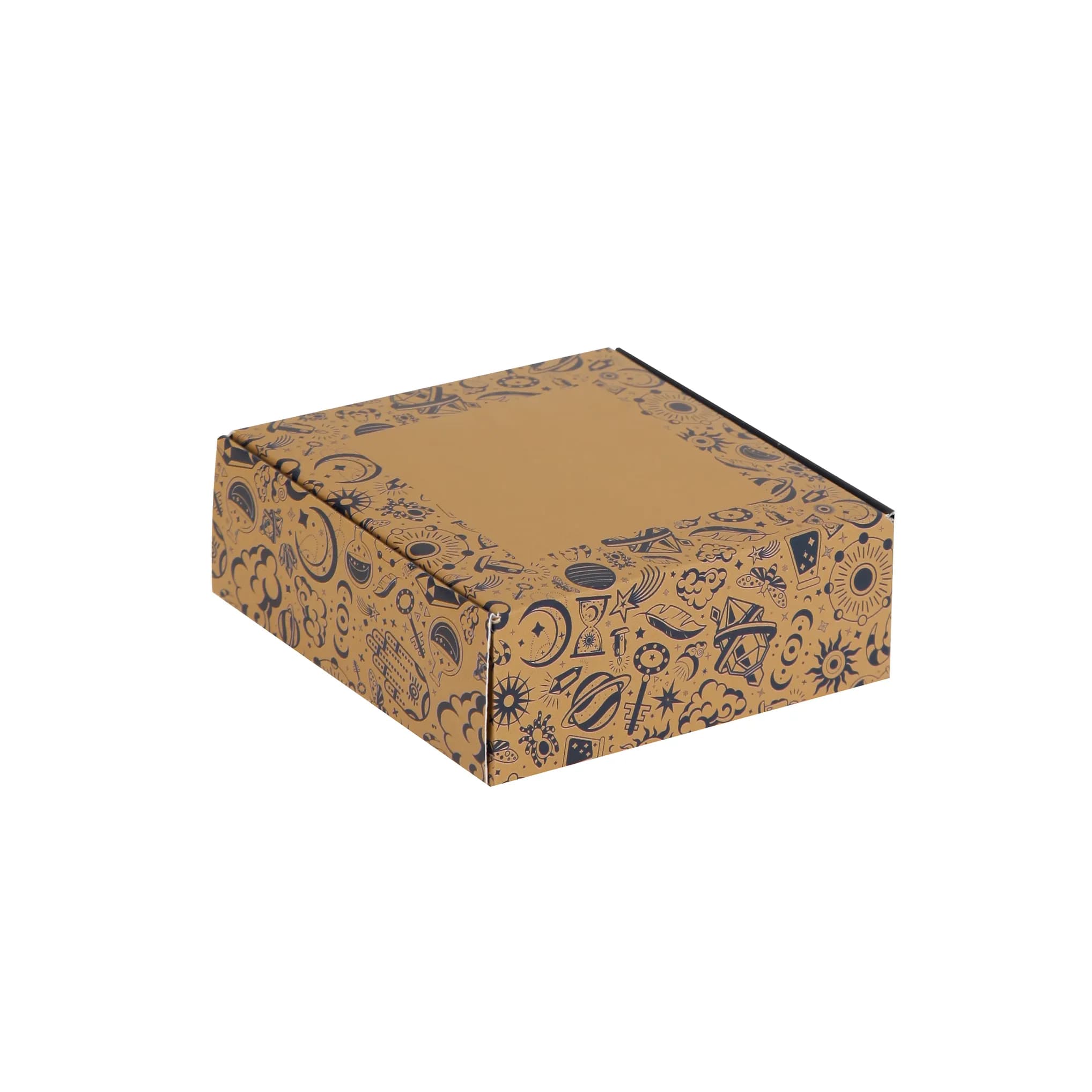 جعبه کیبوردی گلاسه طرح هور سایز 9×9×3/4 بسته 10 عددی