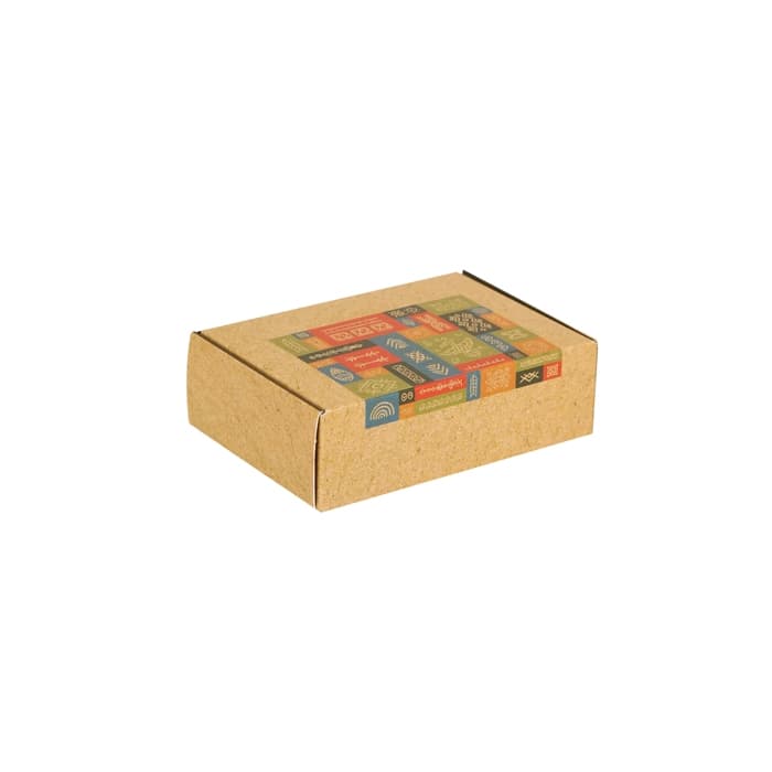 جعبه کیبوردی گلاسه طرح هیرکان سایز 9/5×6/5×3 بسته 10 عددی