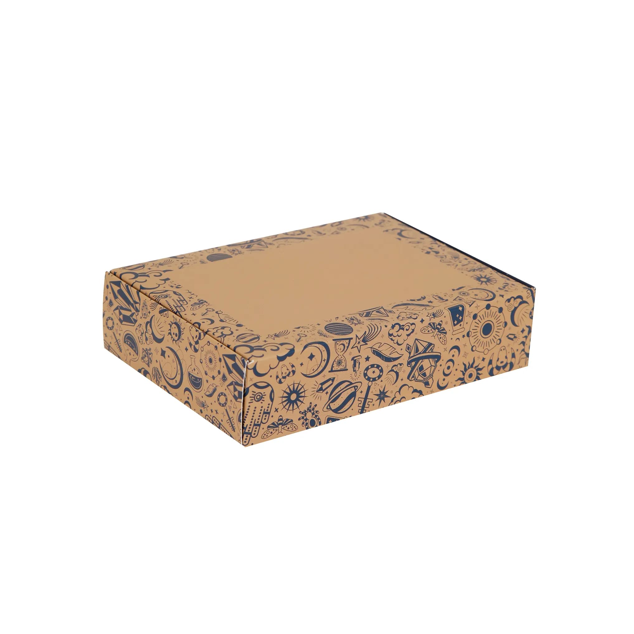 جعبه کیبوردی گلاسه طرح هور سایز 14×10×3/5 بسته 10 عددی
