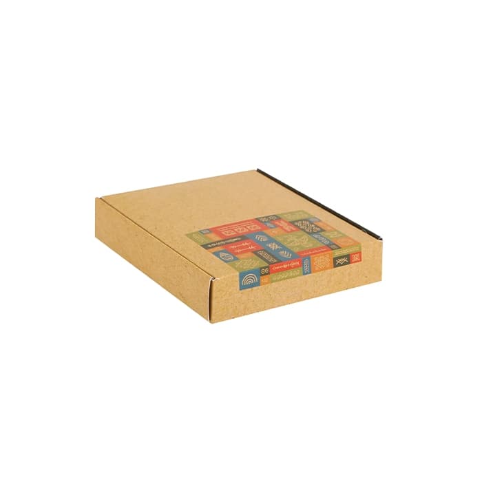 جعبه کیبوردی گلاسه طرح هیرکان سایز 12×10×2/5 بسته 10 عددی