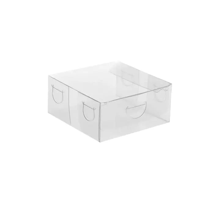 جعبه طلقی شفاف 7.5×7.5×3.5 سانتیمتر بسته 10 عددی