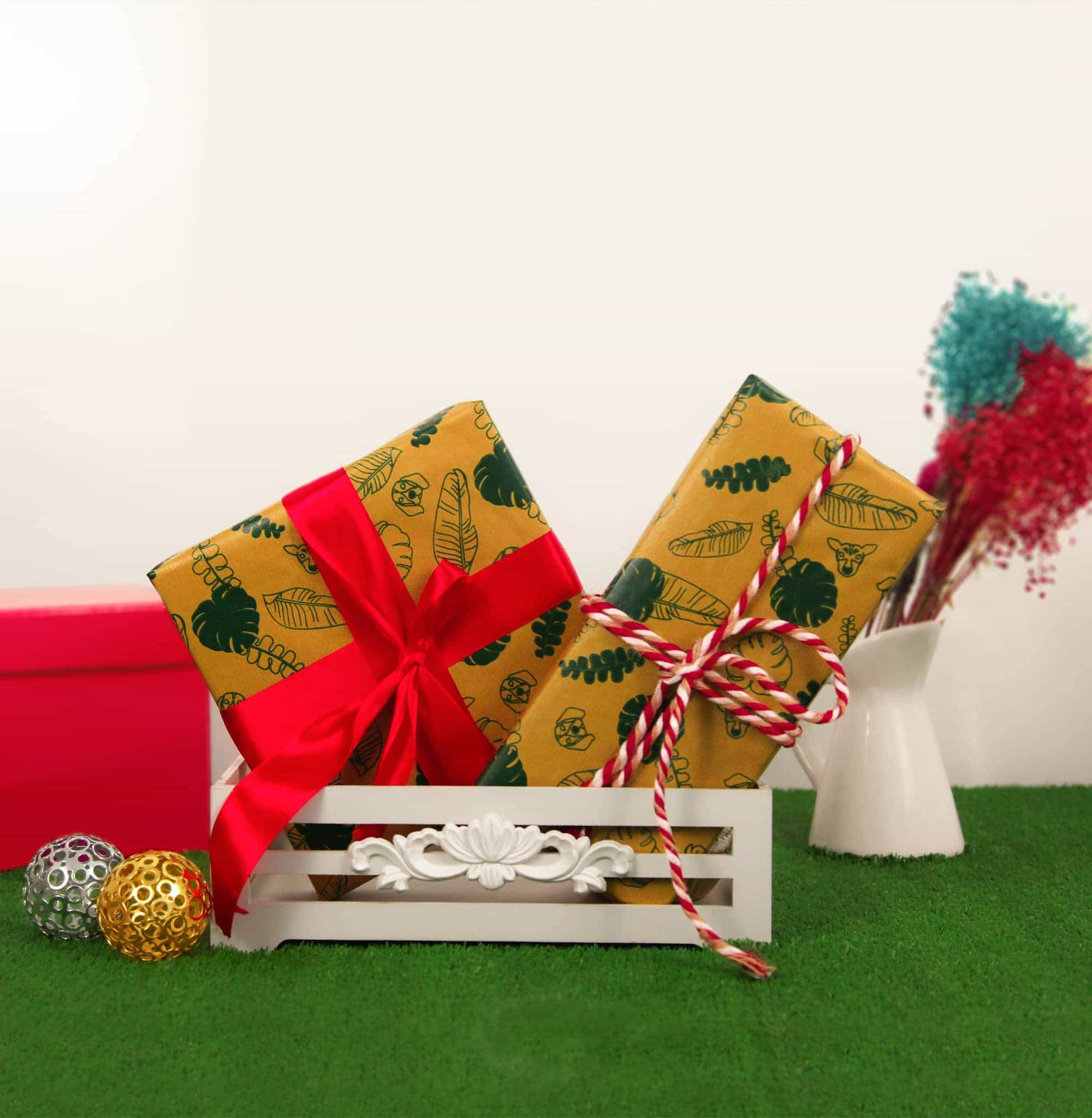 کاغذ کرافت 70×100 طرح برگ