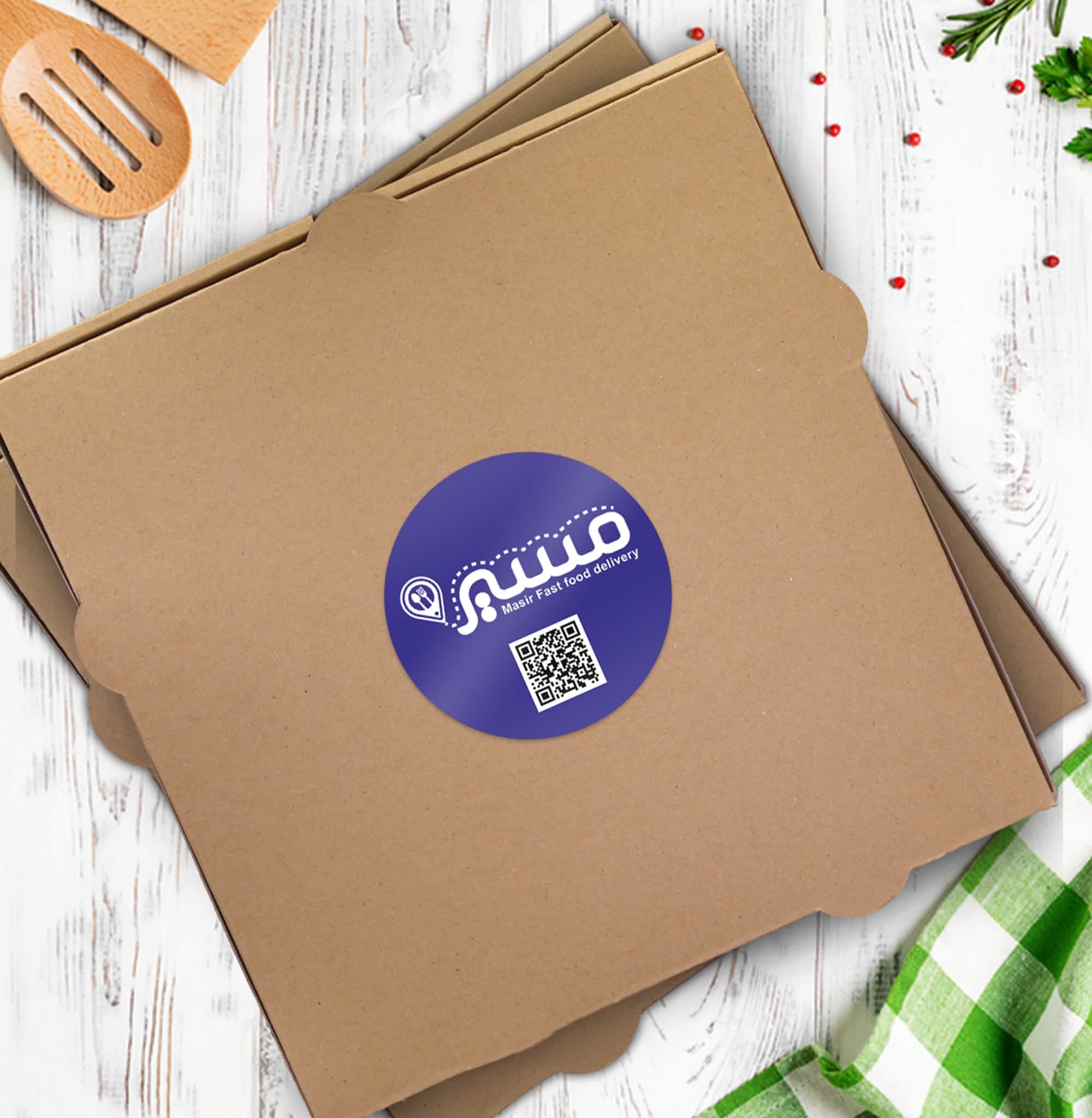 جعبه پیتزا ایفلوت سایز 32 بسته 100 عددی