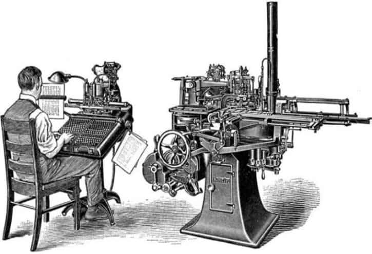 دستگاه چاپ چه زمانی اختراع شد?