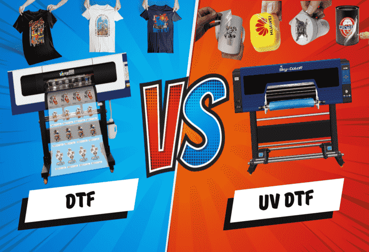 شباهت ها و تفاوت های چاپ DTF و UVDTF 