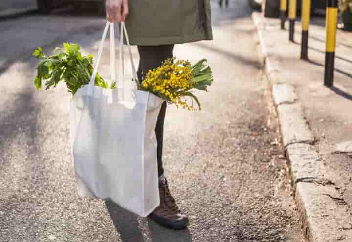 ساک خرید پارچه ای برای حفظ محیط زیست و پاس داشت روز زمین پاک