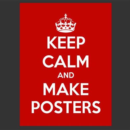 یک پوستر  "Keep Calm" «آرامش خود را حفظ کنید» طراحی کنید؟
