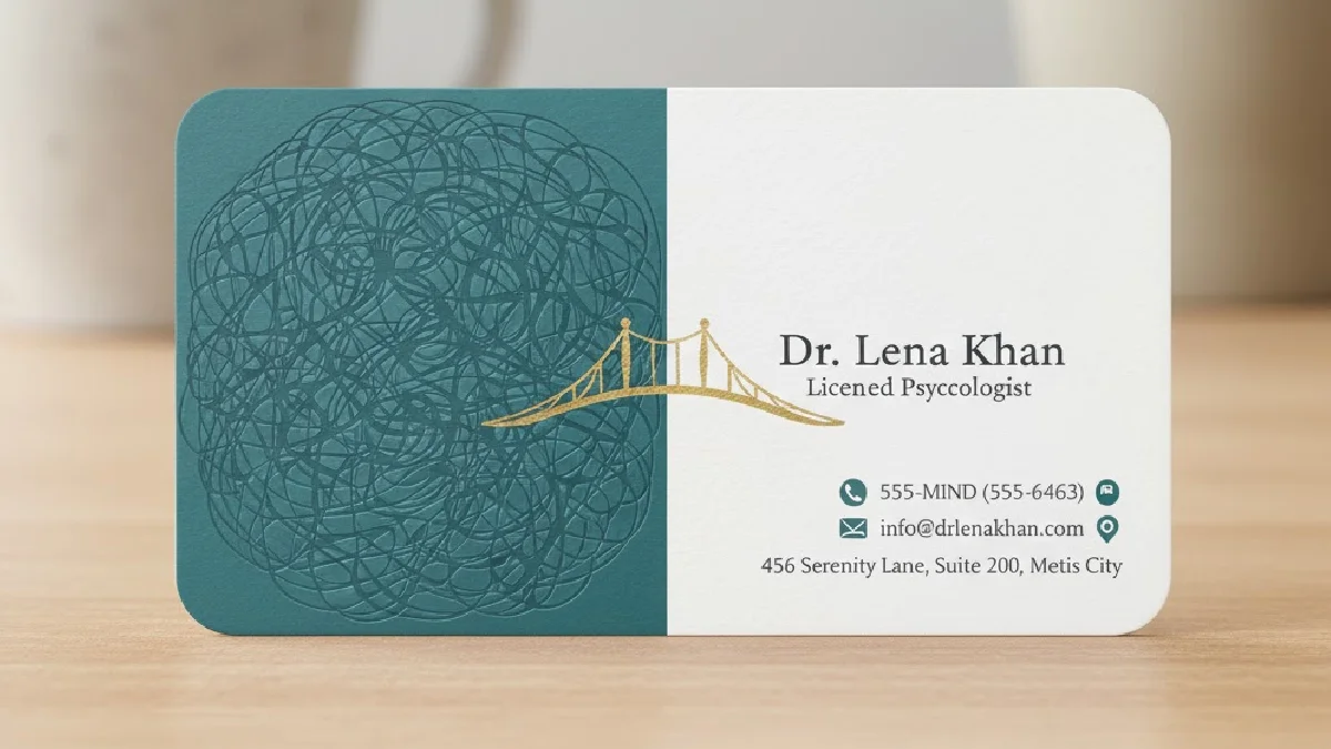 40 ایده و نمونه کارت ویزیت روانشناسی