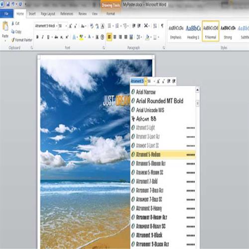 چگونه در Word  یک پوستر بسازیم؟