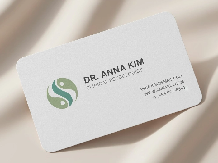 کارت ویزیت روانشناسی دور گرد