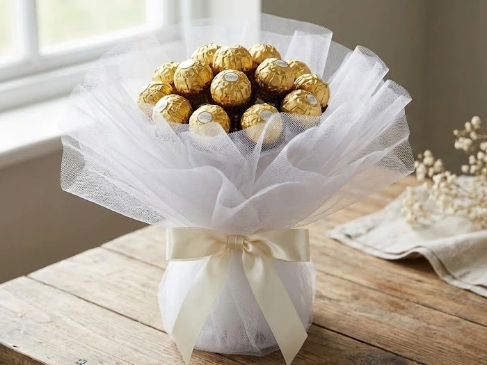 تزیین شکلات با تور