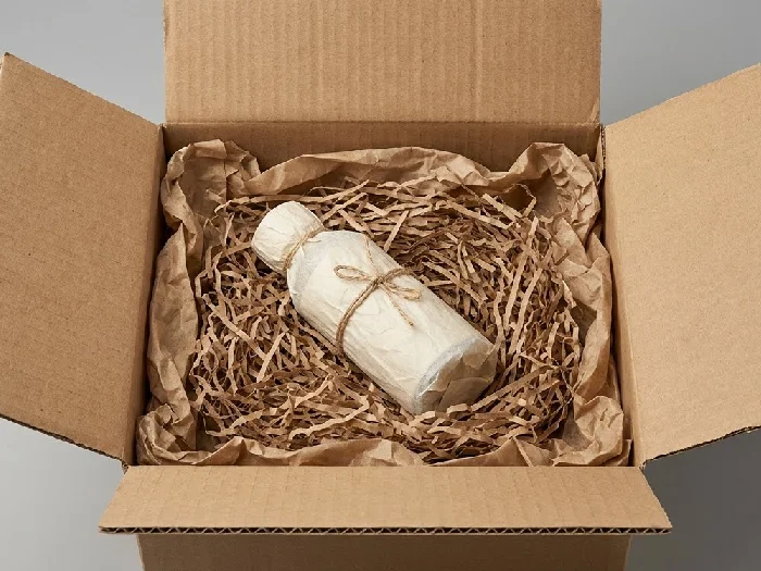 محصول آرایشی درون کارتن پستی