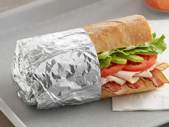 ساندویچ درون پاکت فویل متالایز ساندویچ