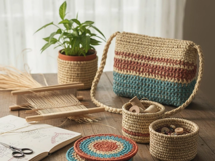 ایده هایی برای تمرین رافیا بافی