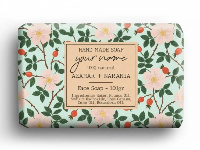 صابون درون کاغذهای رنگی طرح دار