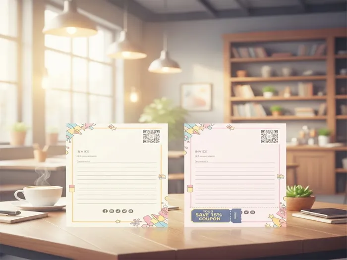 فاکتور فروش فانتزی دارای کیوآر کد