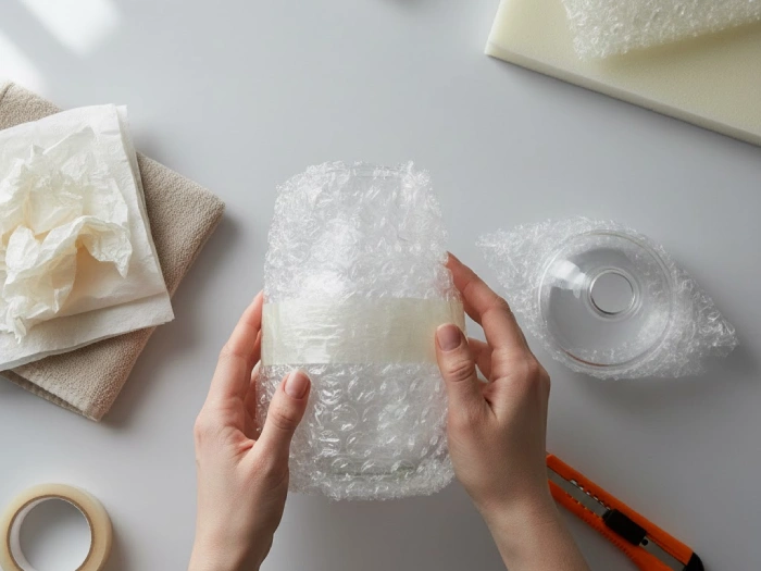 پیچیدن کالا در لایه محافظ