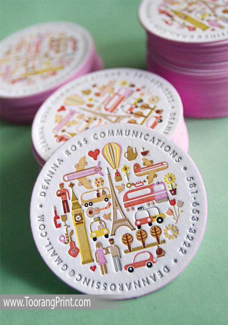 کارت ویزیت زیرلیوانی