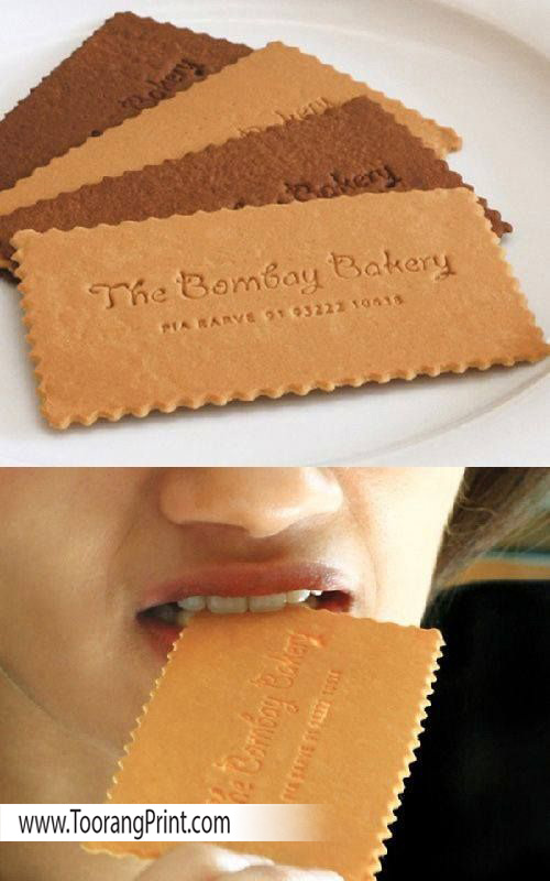 کارت ویزیت خوراکی