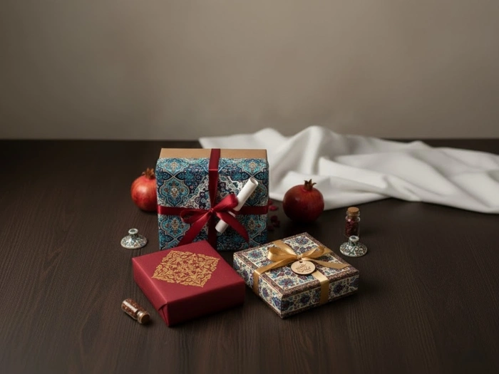 بسته بندی هدیه با طرح سنتی ایرانی